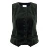 Taylor 25 Waistcoat Olive Velvet -Lady Style Wear 104