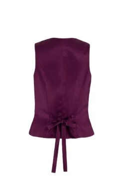 Tuxedo Waistcoat Plum Velvet -Lady Style Wear 11 ce0e0233 773d 4d2c 9bc8 08924b01729e