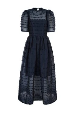 Maria Organza Bow Midi Dress