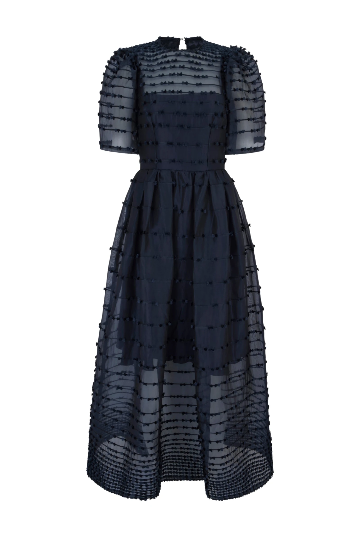 Maria Organza Bow Midi Dress 3 Maria Organza Bow Midi Dress