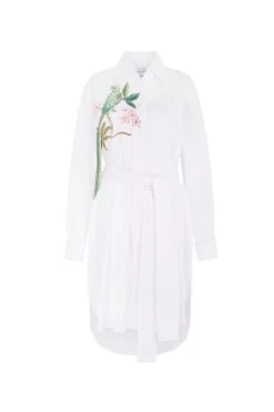 Cassie Embroidered Shirt Dress