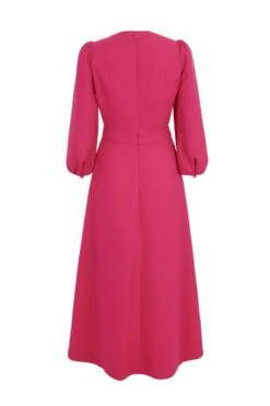 Clemmie Dress Wool Crepe Raspberry -Lady Style Wear 20 07bd6d97 d31a 40eb 86ff f43a3fb7aa58