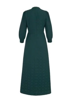 Gabriella Dress Geometric Jacquard Forest -Lady Style Wear 28