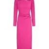 Halley Dress Stretch Crepe Hot Pink -Lady Style Wear 2 e4c65a5c 6acd 414c 86ee 0906f1d8a710