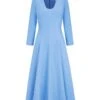 Arlena Midi Dress Breeze Blue Cloqué -Lady Style Wear 31 db19877c 9442 40ef a1ba cf0e780b63b2