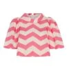 Palm Beach Clara Top Pink Chevron Silk