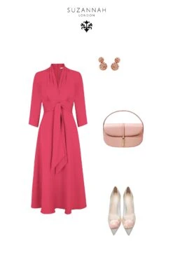 Fontaine Silk Crepe Raspberry -Lady Style Wear 458