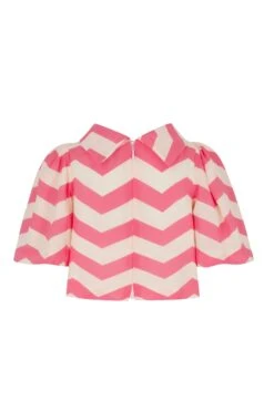 Palm Beach Clara Top Pink Chevron Silk -Lady Style Wear 4 26efc070 f353 4442 b3f8 520a64e1c831