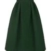 Remy 50s Midi Skirt Forest Green Diamond Cloqué 2 Remy 50s Midi Skirt Forest Green Diamond Cloqué -Lady Style Wear 50 sSkirtForestDiamondCloqueFrontWEB