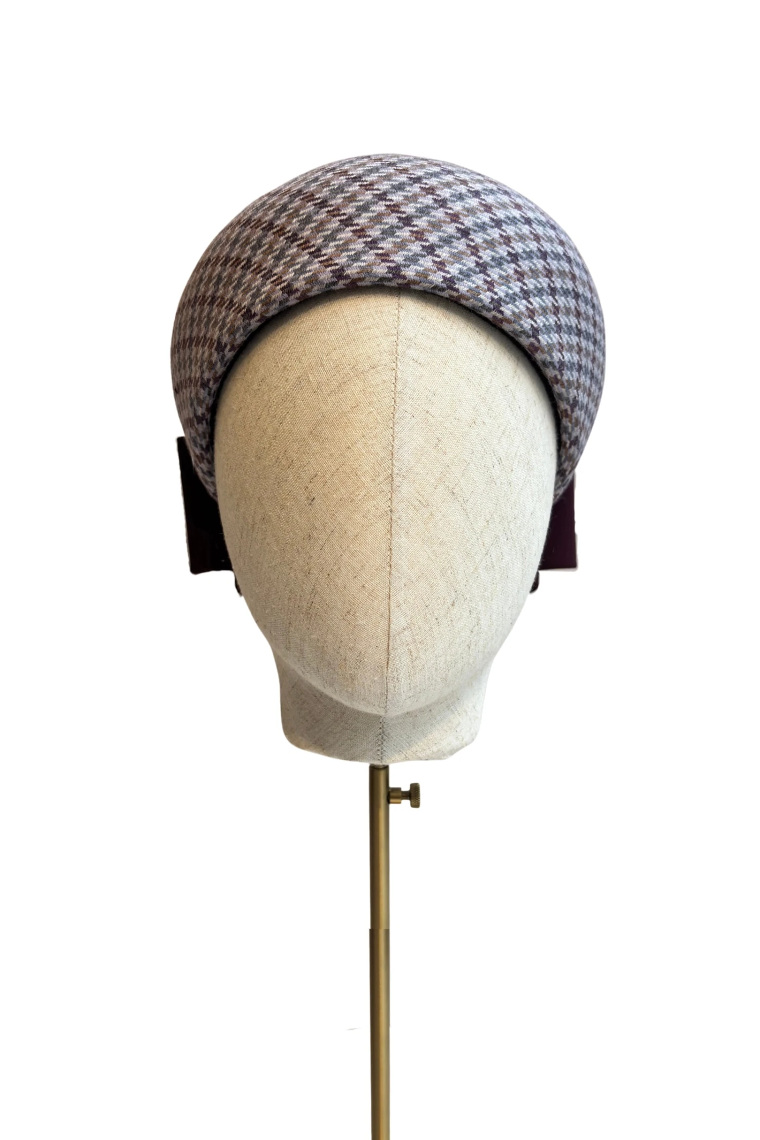 Houndstooth Tweed Checked Millinery Halo X Jane Taylor 3 Houndstooth Tweed Checked Millinery Halo X Jane Taylor