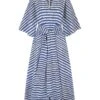 Katya Cotton Easy Dress Blue Ladders -Lady Style Wear 54 d21e595f f854 4a39 bd5b dda999972b65