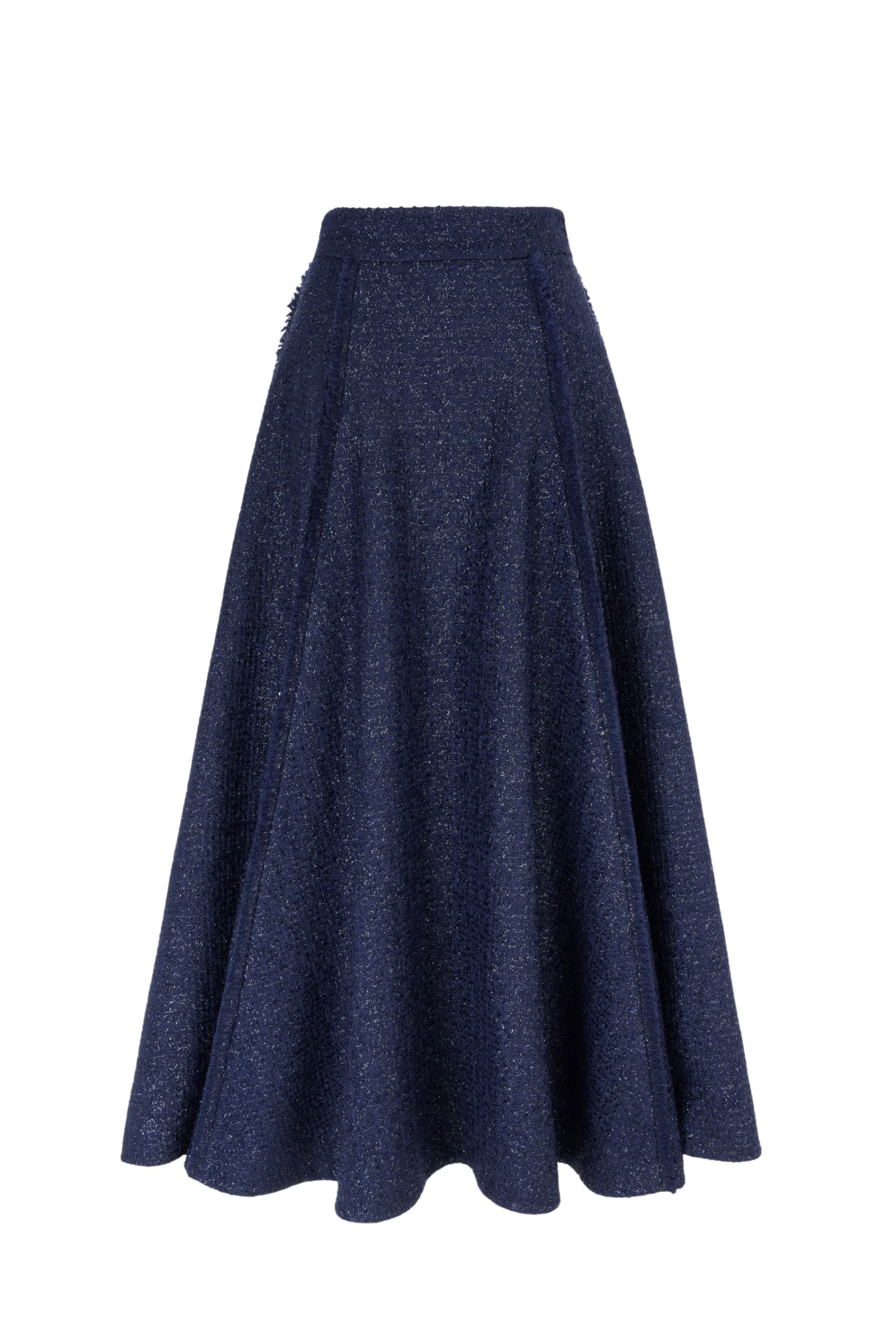 Zelda Full Skirt Metallic Navy Tweed 3 Zelda Full Skirt Metallic Navy Tweed