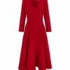 Arlena Midi Dress Ruby Cloqué