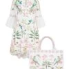 Barbados Cotton Kaftan Dress & Tote X Susannah Garrod -Lady Style Wear Barbados Kaftan bag bundle