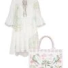Barbados Maps Cotton Kaftan & Barbados Tote X Susannah Garrod