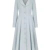 Boston Formal Coat Dress Eucalyptus Wool Crepe