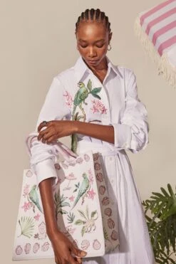 Cassie Embroidered Shirt Dress -Lady Style Wear Cassiemodel3WEB