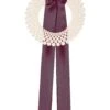 Chunky Pearl Collar Aubergine -Lady Style Wear ChunkybowAubergineWEB