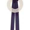 Chunky Pearl Collar Navy 1 Chunky Pearl Collar Navy -Lady Style Wear ChunkybowNavyNEWWEB