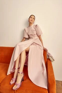 Delphine Gown Blush Pink -Lady Style Wear DelphineGownBlushTaffeta ProductPageWebSize 1