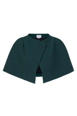 Delphine Cape Forest Green