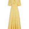 Holland Dress Yellow Silk Cady