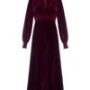 Velvet Grandad Dress Garnet 2 Velvet Grandad Dress Garnet -Lady Style Wear Grandadvelvetclaret2WEB