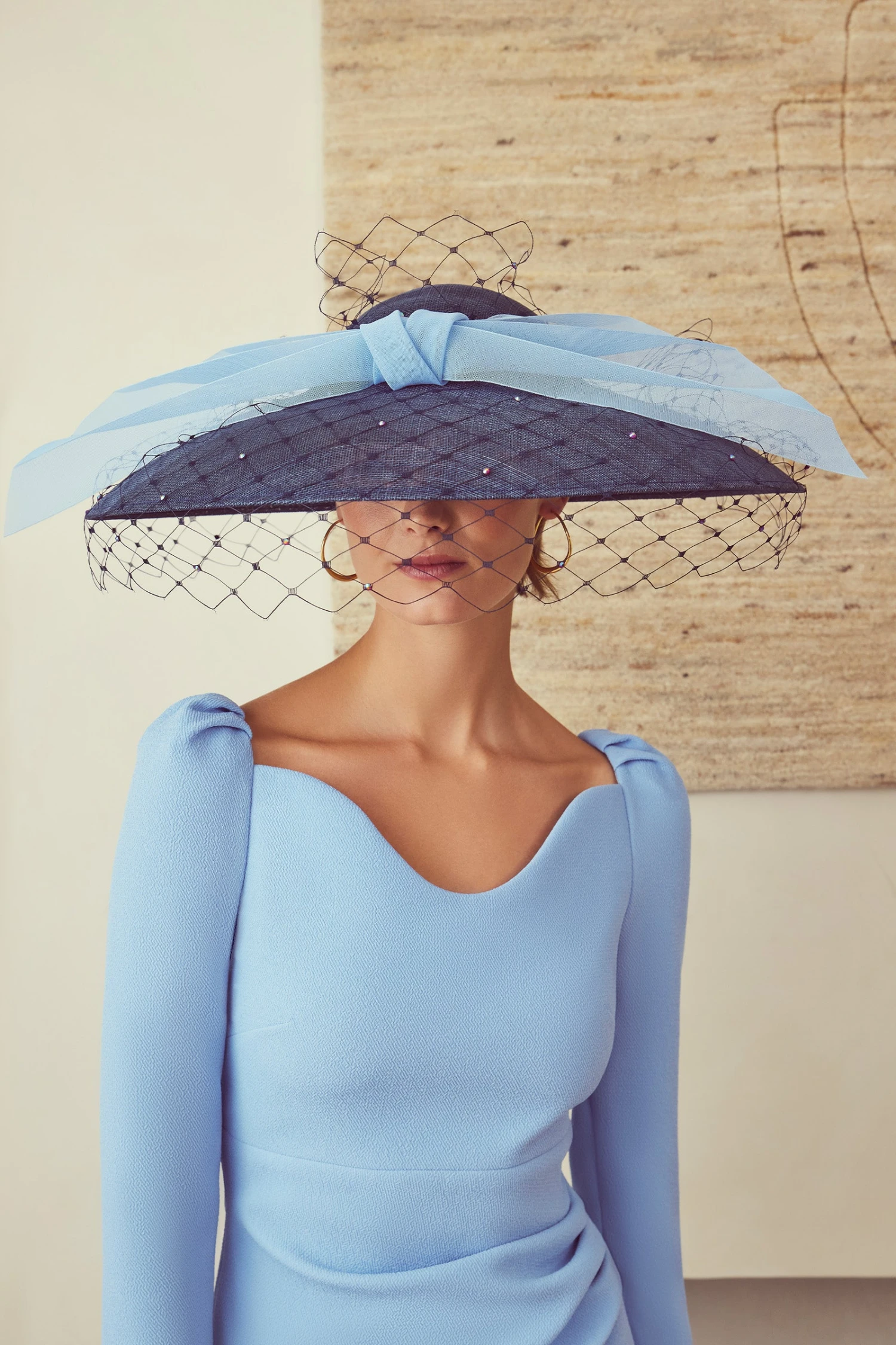 Heat Wave Navy Wide Brim Picture Hat X Awon Golding 3 Heat Wave Navy Wide Brim Picture Hat X Awon Golding