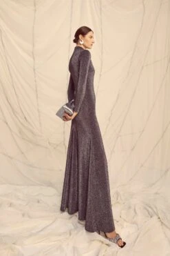 Hemera Gown Metallic Jersey -Lady Style Wear HemeraGownMetallicJersey ProductPageWebSize