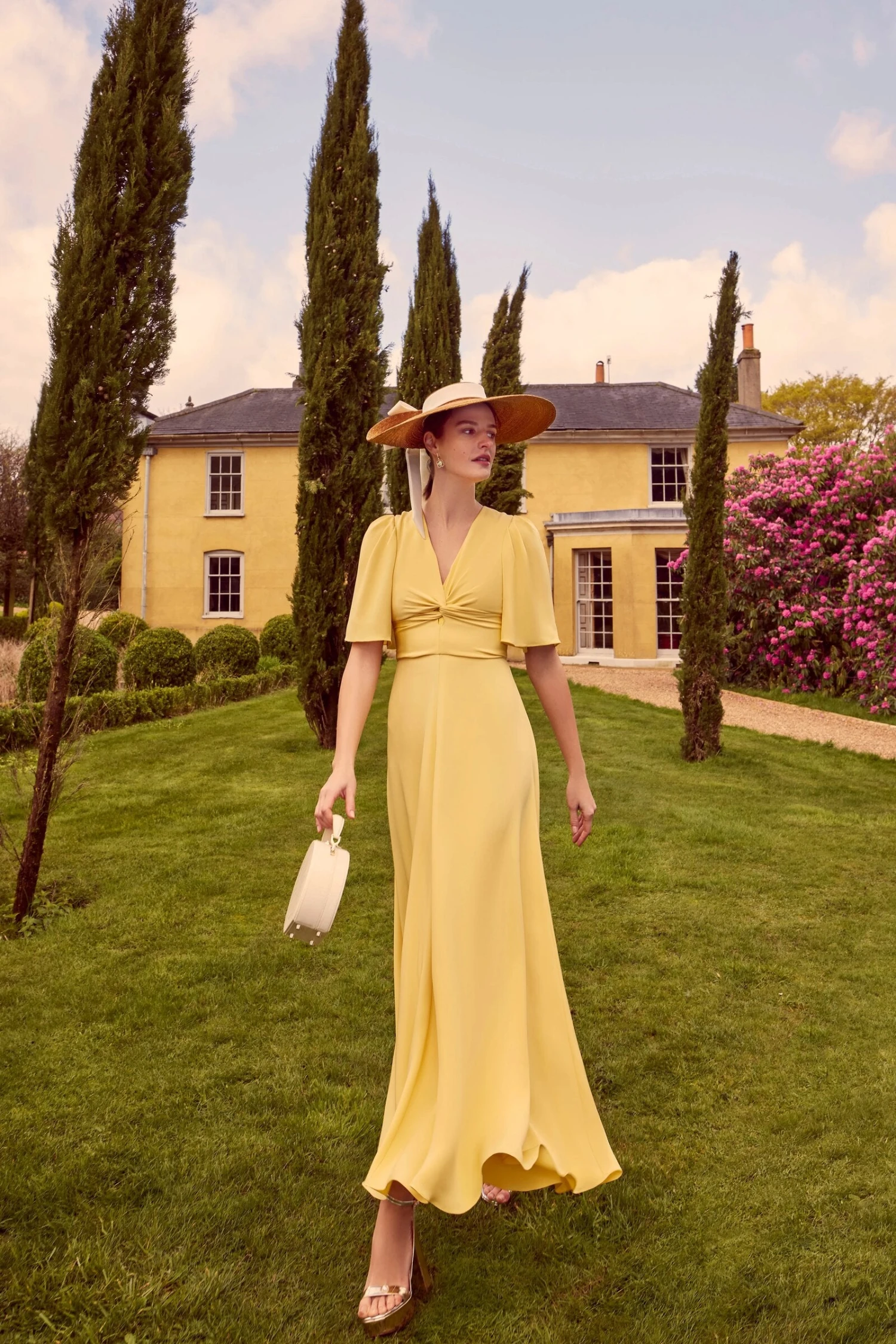 Holland Dress Yellow Silk Cady 4 Holland Dress Yellow Silk Cady - Image 2