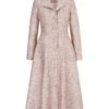 Hunter Coat Dress Soft Pink Molten Jacquard -Lady Style Wear HuntercoatpinkmoltenHIGHfrontWEB