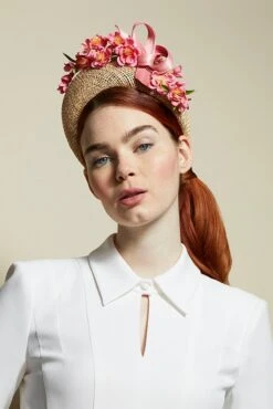 Floral Straw Headband -Lady Style Wear JulietteFloralStrawWEB