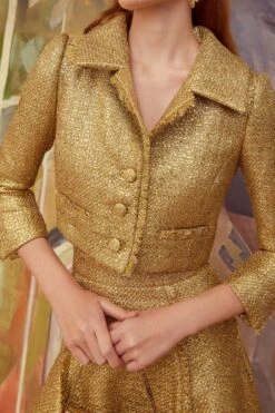 Layla & Zelda Gold Tweed Set -Lady Style Wear LaylaZeldamodel3WEB
