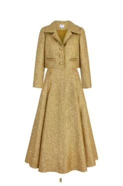 Layla & Zelda Gold Tweed Set