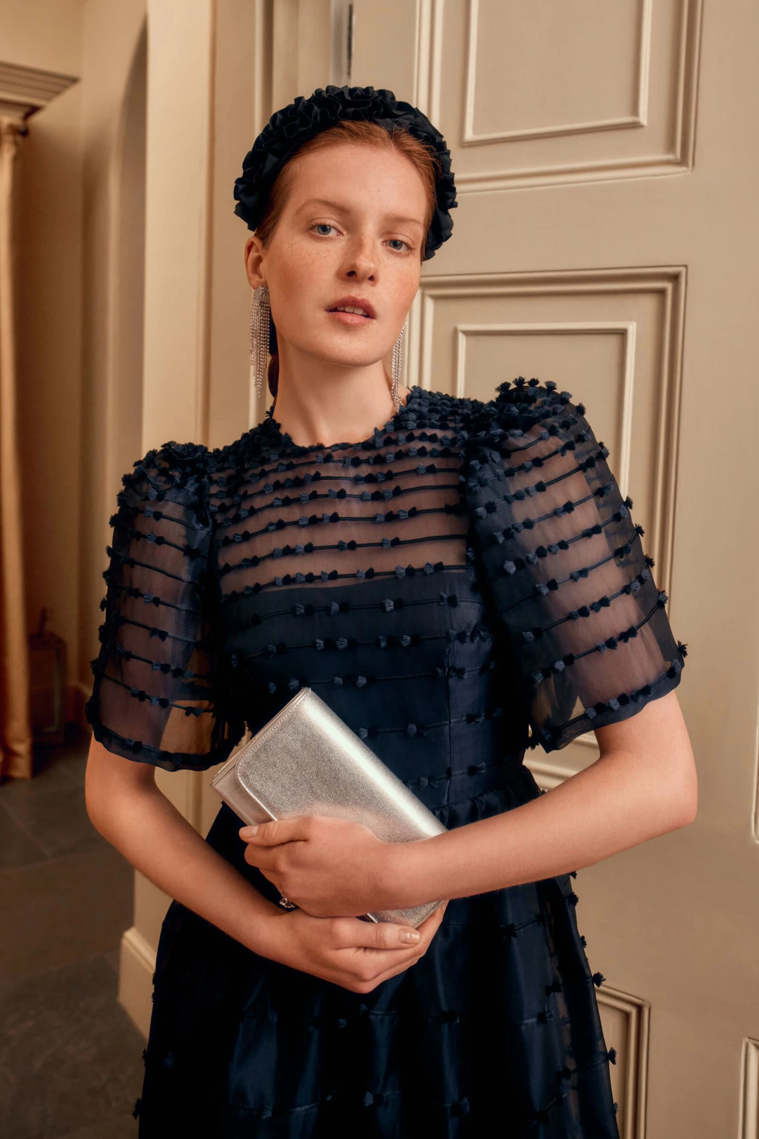 Maria Organza Bow Midi Dress 6 Maria Organza Bow Midi Dress - Image 4