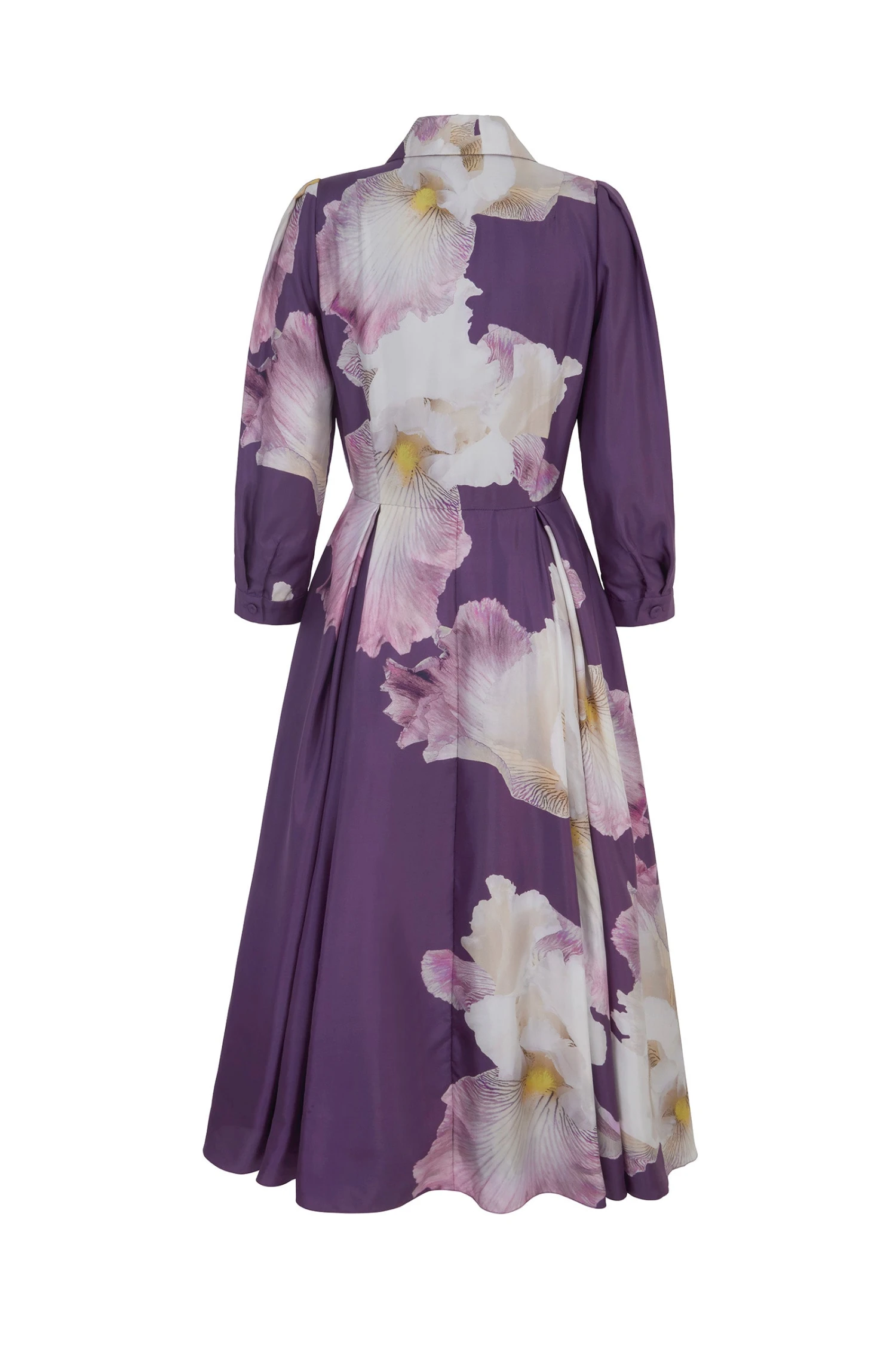 Montecito Silk Shirt Dress Purple Iris X Rachel Levy 5 Montecito Silk Shirt Dress Purple Iris X Rachel Levy - Image 3