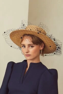 Nixi Straw Boater X Jane Taylor -Lady Style Wear NixicloseupWEB