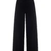 Brooklyn Trousers Black Velvet -Lady Style Wear PennyTrouserBlackVelvetFrontHIGHWEB