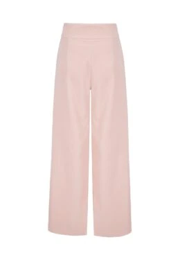 Brooklyn Trousers Blush Pink Velvet 7 Brooklyn Trousers Blush Pink Velvet -Lady Style Wear PennyTrouserBlushVelvetBackWEB