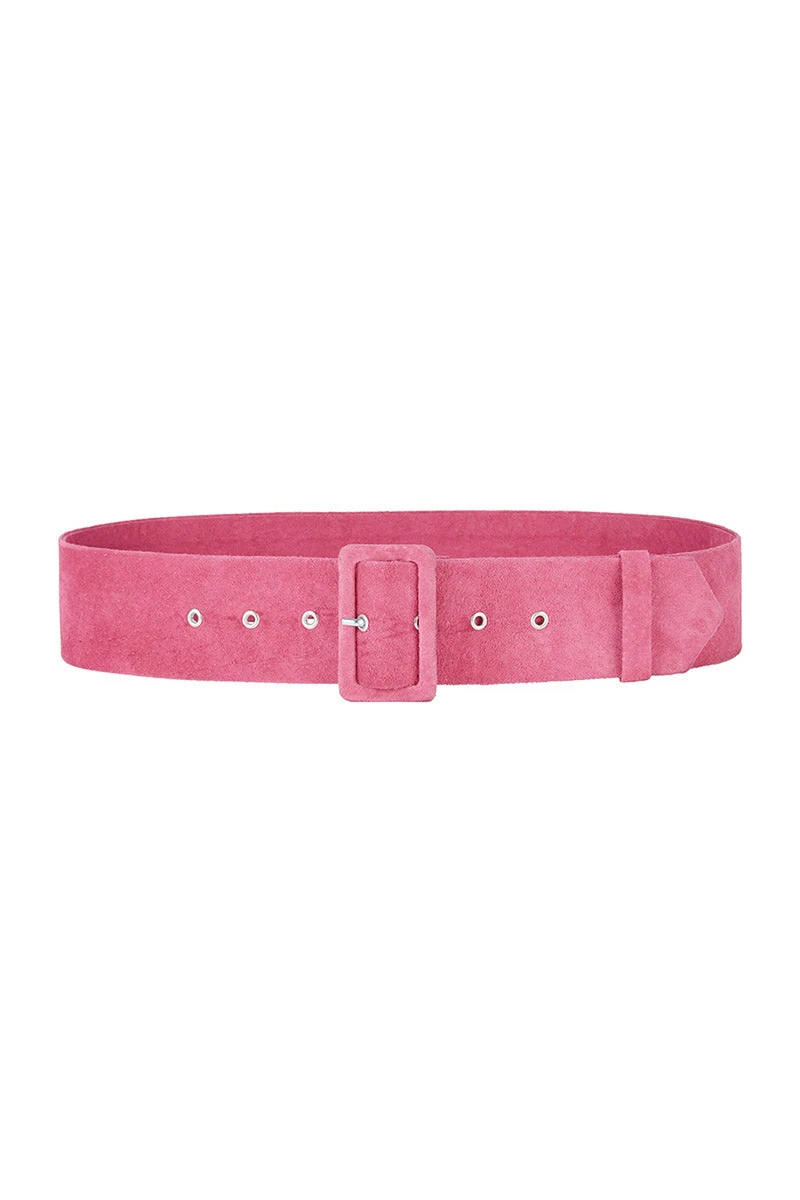 Fuchsia Suede Waist Belt 3 Fuchsia Suede Waist Belt