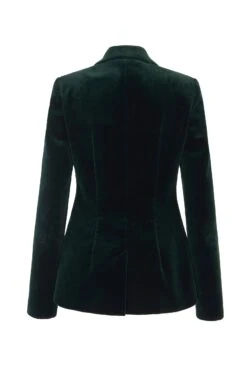 Queens Forest Velvet Blazer -Lady Style Wear QueensjacketforestbackWEB