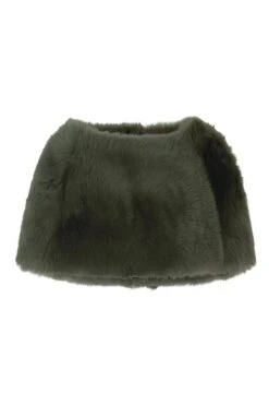 Nebraska Sheepskin Cape Olive