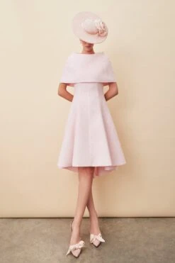 Lady Style Wear -Lady Style Wear Showstopperwithcapecandypinkmodel1WEB