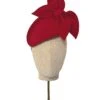 Silk Bow Percher Hat Claret -Lady Style Wear SilkbowPercherClaretWEB