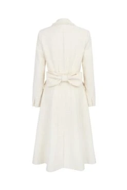 Chambord Tux Coat Tweed -Lady Style Wear TuxCoatIvoryRibbonTweedBackHIGHWEB