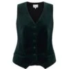 Tuxedo Waistcoat Forest Velvet 1 Tuxedo Waistcoat Forest Velvet -Lady Style Wear TuxedoWaistcoatforestfrontWEB