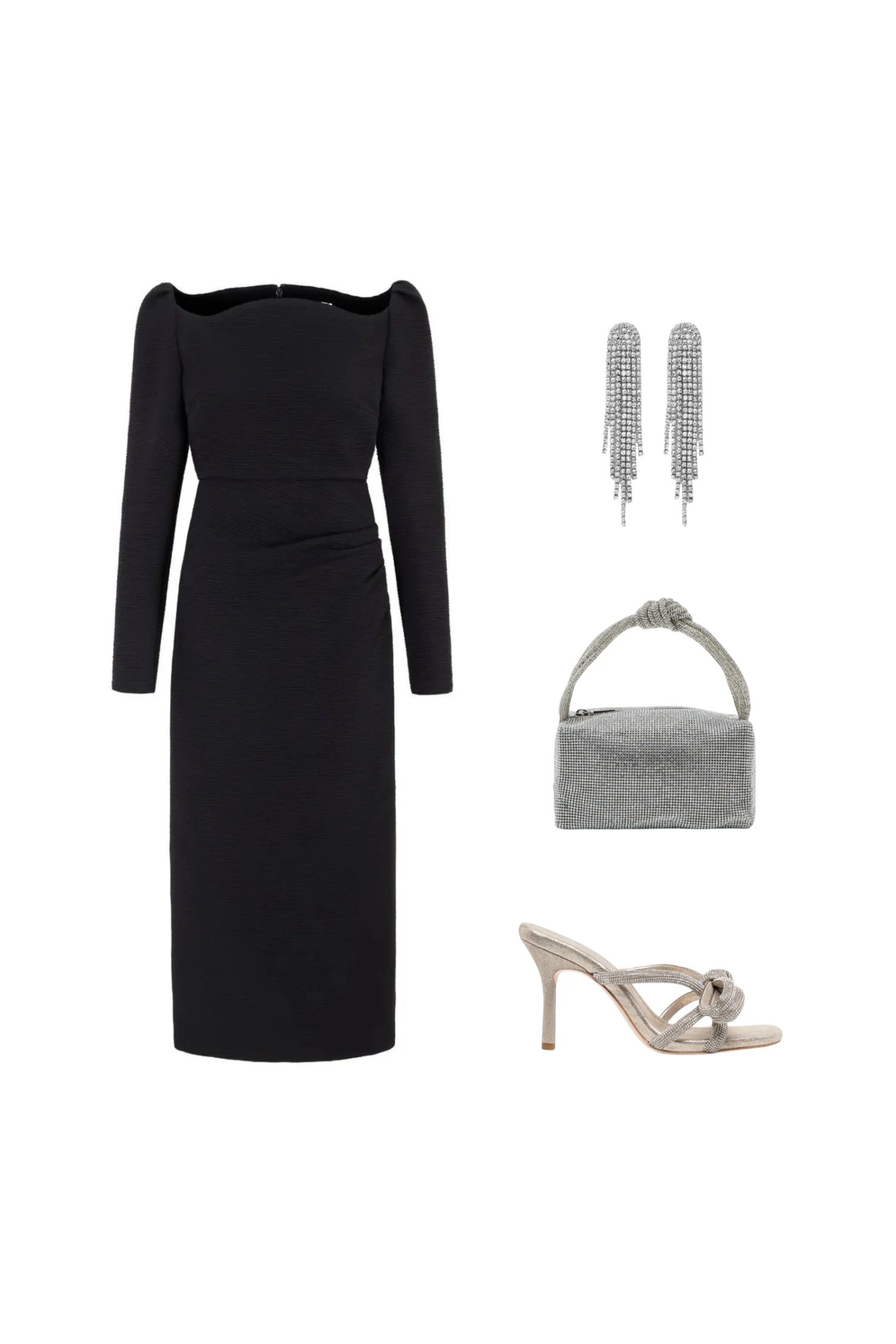 Halley Dress Stretch Jersey Black 6 Halley Dress Stretch Jersey Black - Image 4