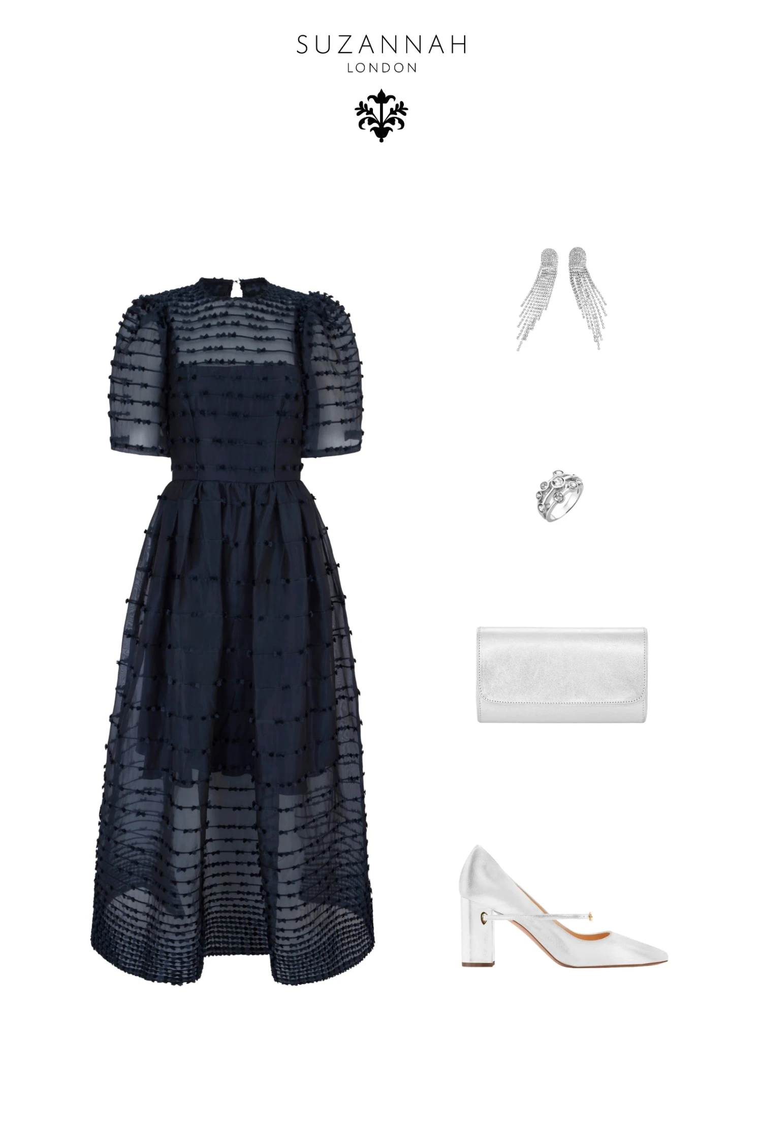 Maria Organza Bow Midi Dress 8 Maria Organza Bow Midi Dress - Image 6