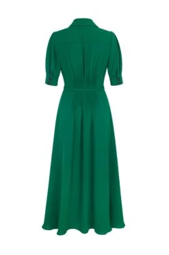 Flippy Wiggle Dress Emerald -Lady Style Wear WiggleEmeraldGreenbackHIGHWEB