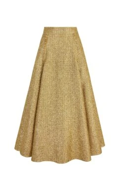Layla & Zelda Gold Tweed Set -Lady Style Wear ZeldaskirtgoldtweedfrontWEB ce337449 37c2 4c72 8bb2 9ccf124ce7b4
